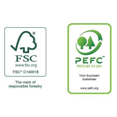 DS in time 2011 FSC en PEFC labels