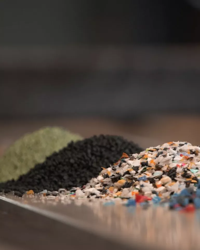 Gerecycled plastic materiaal