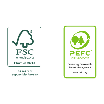 FSC- en PEFC-labels