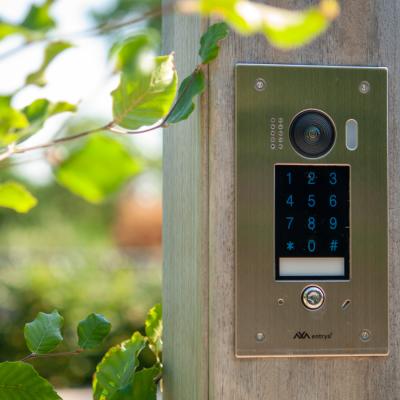Intercom system with video on a gate