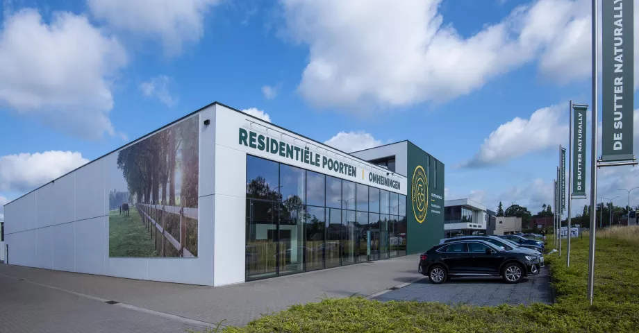 The exterior of a showroom