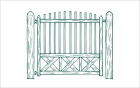 Houten poorten voor (paarden)weides | Ontdek ons Cottage model in verschillende houtsoorten | Een prachtige stijlvolle tuinpoort